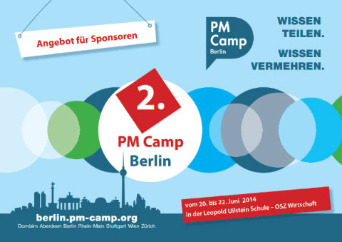Sponsoren aufgepasst: Warum es sich lohnt, das PM Camp Berlin zu unterstützen!